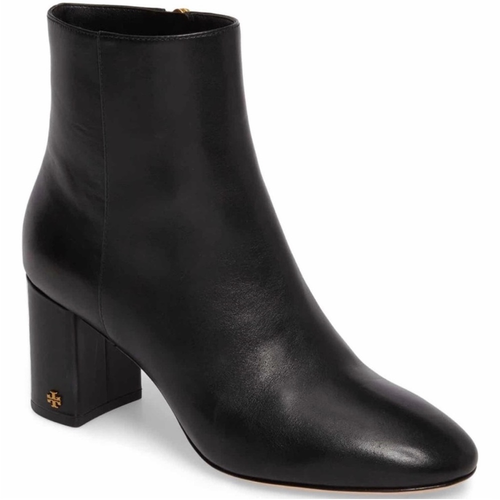 Tory Burch Black Leather Brooke Boots